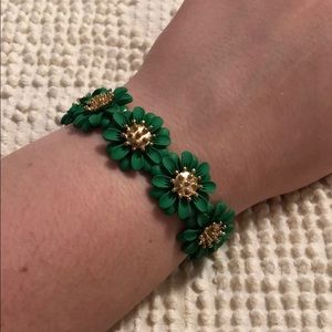 Green Flower Bracelet